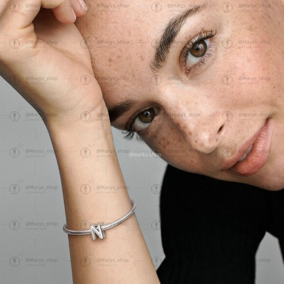 Pandora Letter N Alphabet Charm - Picture 6 of 6